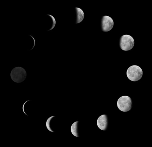 Moon phases. (© iStock/Becart)
